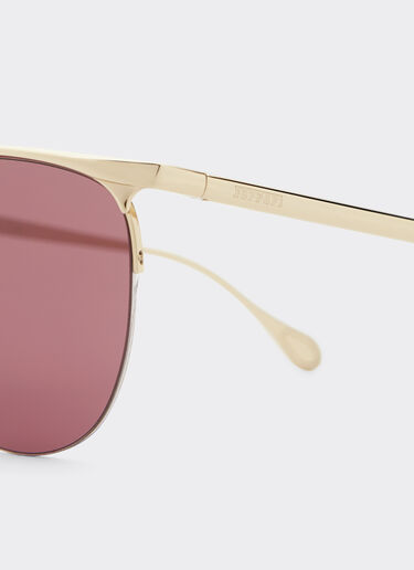 Ferrari Ferrari sunglasses in gold-tone metal with exclusive burgundy lens Gold F1533f