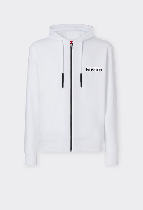 Ferrari Hooded sweatshirt with Ferrari logo Optical White 48490f
