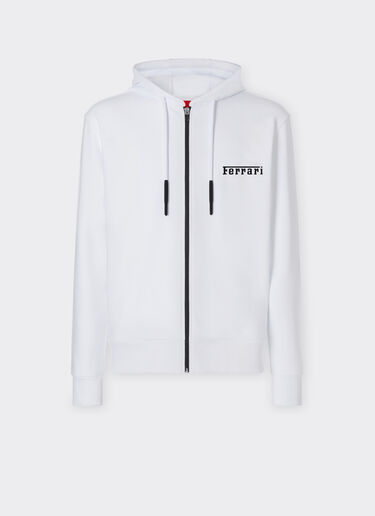 Ferrari Hooded sweatshirt with Ferrari logo Optical White 20452f