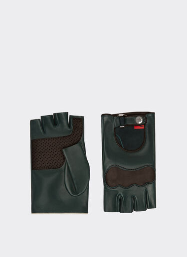 Ferrari Nappa leather driving gloves Verde militar 21351f