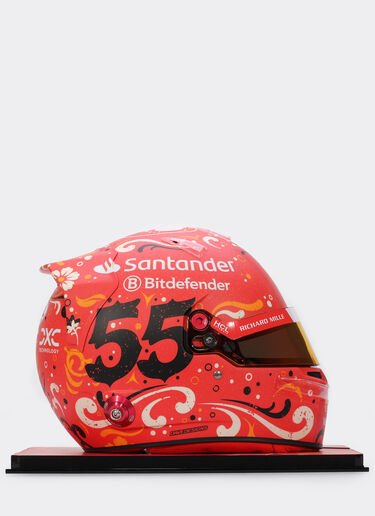 Ferrari Carlos Sainz Mexico 2024 Special Edition helmet in 1:1 scale with authentic signature Racing red LA00If