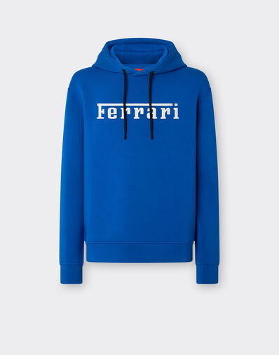 Ferrari Scuba knit sweatshirt with contrast Ferrari logo Klein Blue 47819f