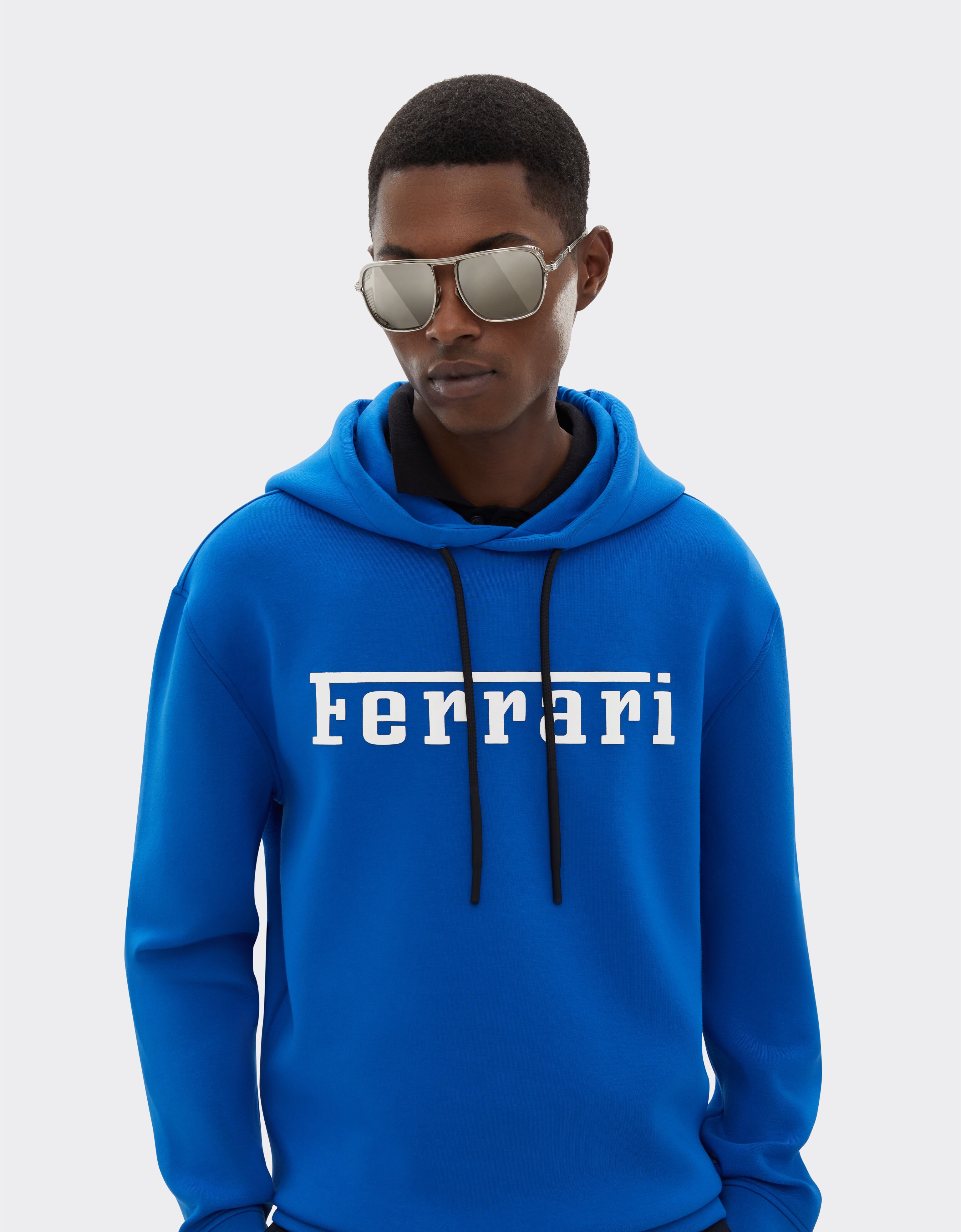 Ferrari Sudadera de punto de neopreno con logotipo de Ferrari en contraste Azul Klein 47819f