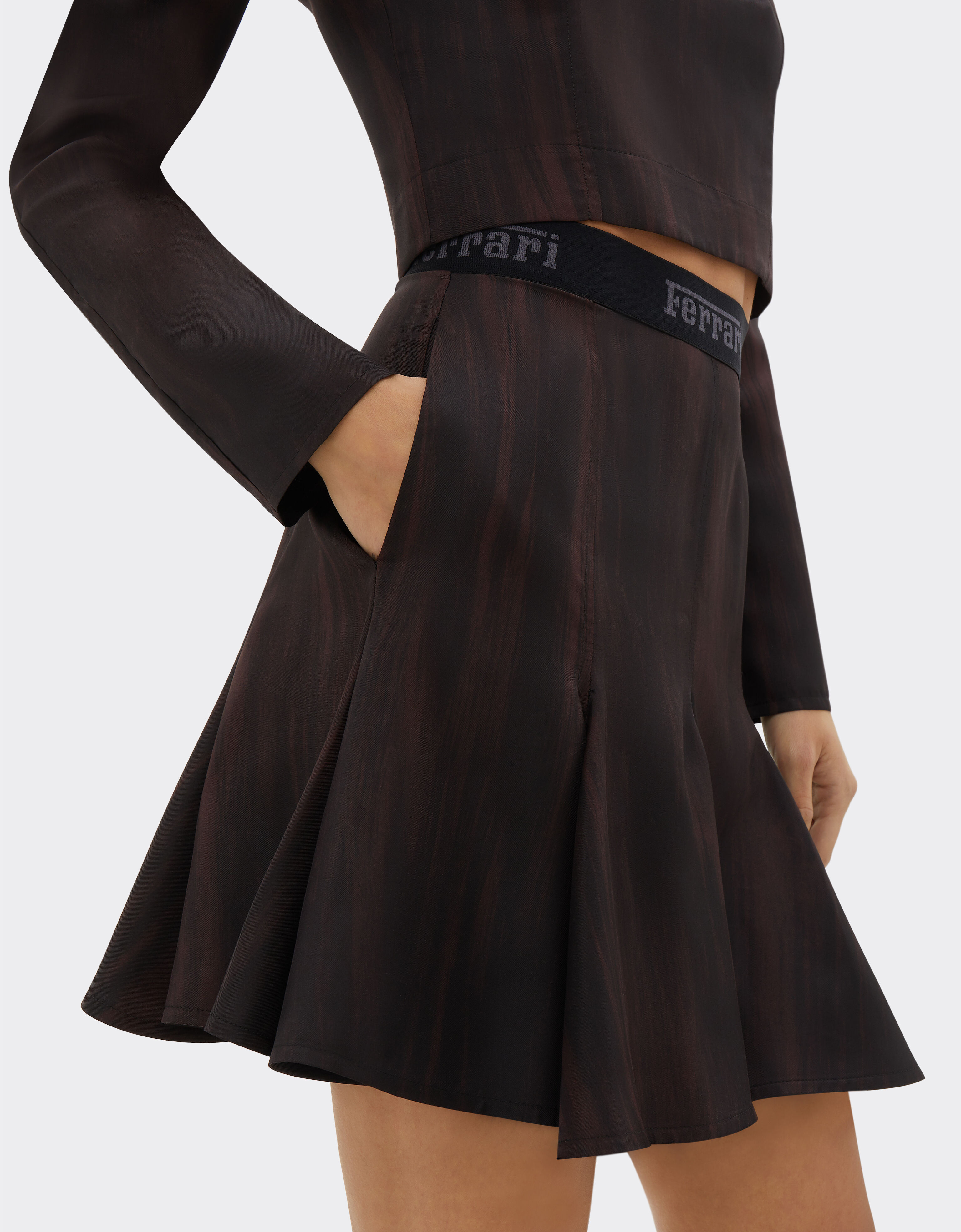 Silk skirt short deals