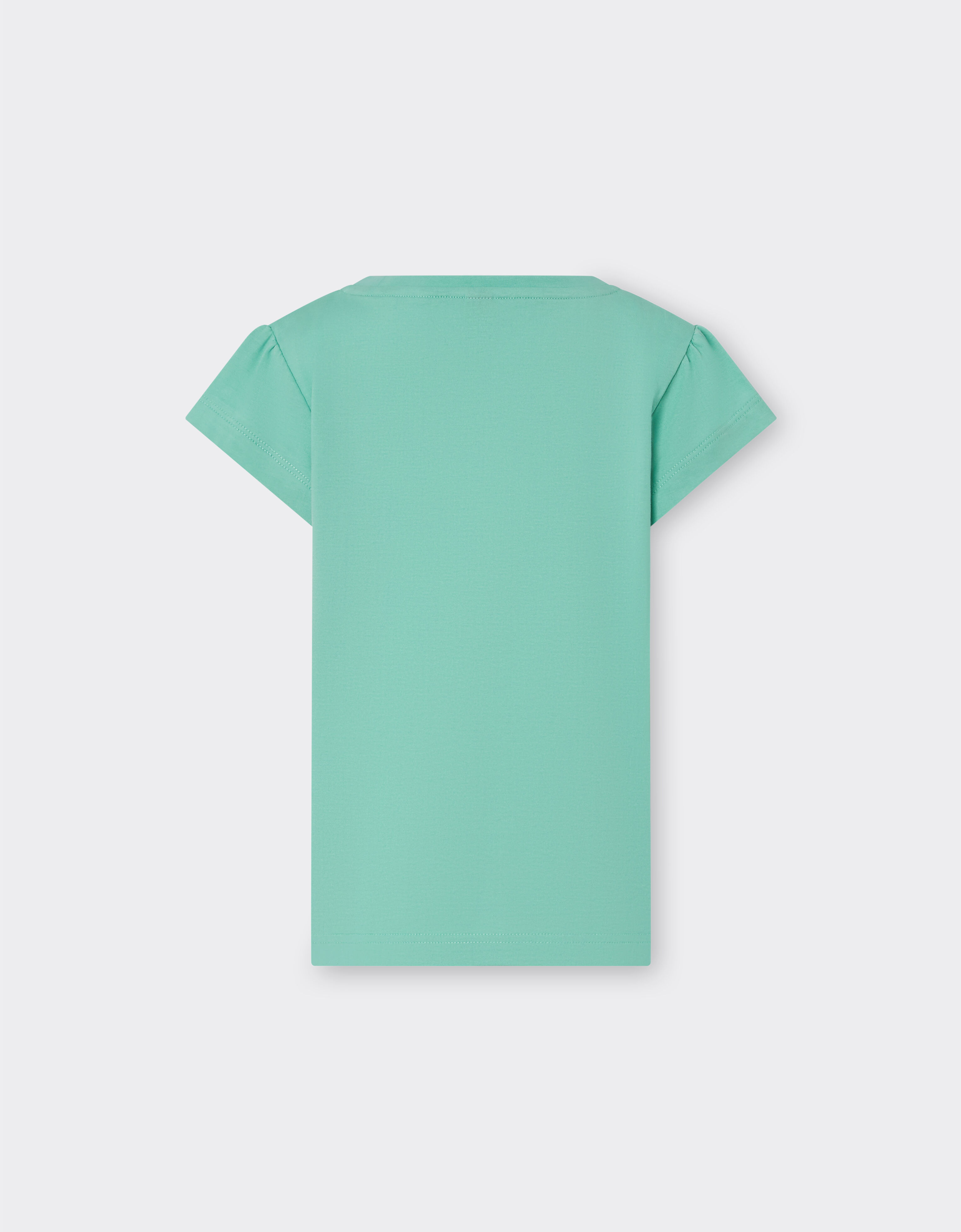 Ferrari Cotton top with Prancing Horse patch Aquamarine 48522fK