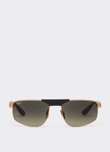 Ferrari Ray-Ban for Scuderia Ferrari RB3776M in rose gold and black metal with grey gradient lenses Black LA0EJf