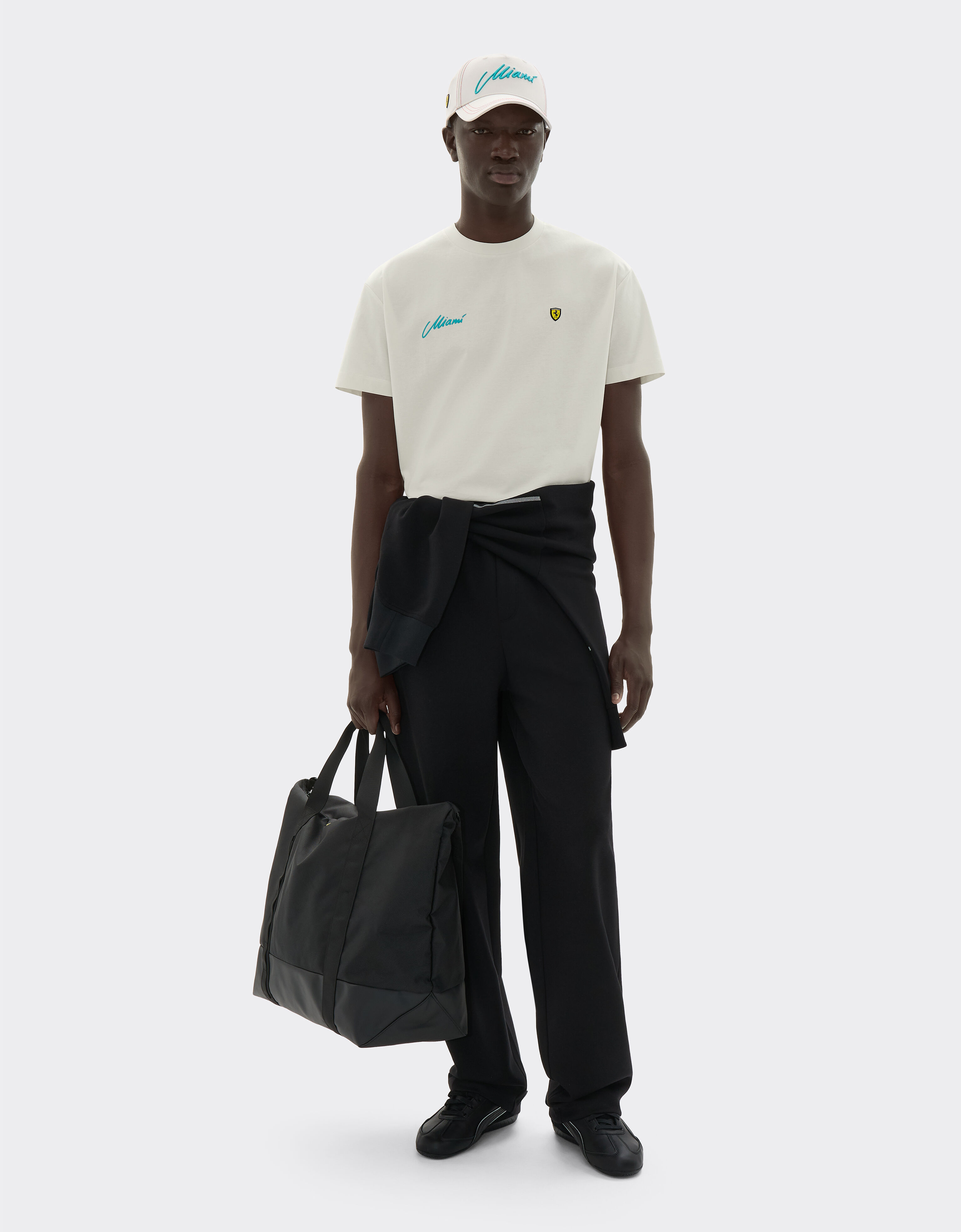 Ferrari T-Shirt Scuderia Ferrari Miami 2026 Avorio SJNTH0010JCO0039f