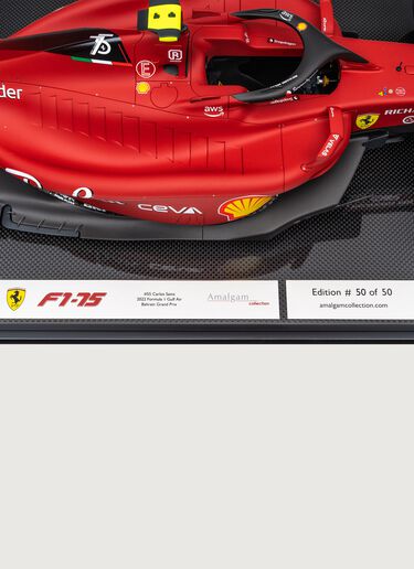 Ferrari 1:8 scale Carlos Sainz Ferrari F1-75 model Red F0666f