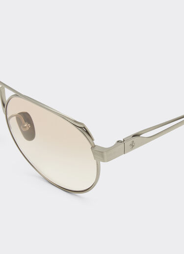 Ferrari Ferrari sunglasses in brushed graytitanium with brown gradient lenses Ingrid LA0EMf