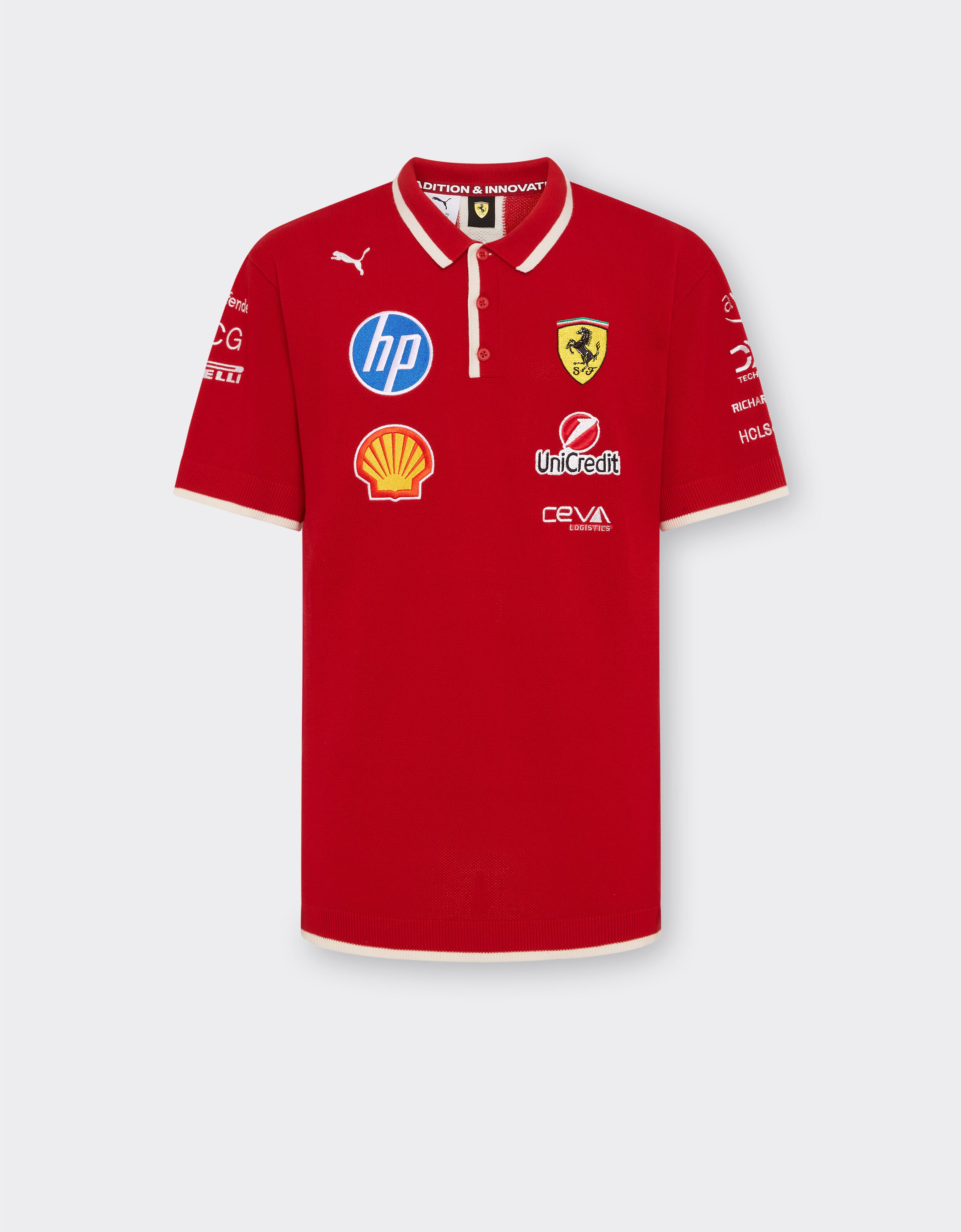 Ferrari Puma for Scuderia Ferrari HP Shanghai Special Edition polo shirt Red LA04Jf