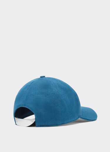 Cotton and leather baseball cap with Ferrari patch Ferrari Cotton and leather baseball cap with Ferrari patch Peacock 22698f