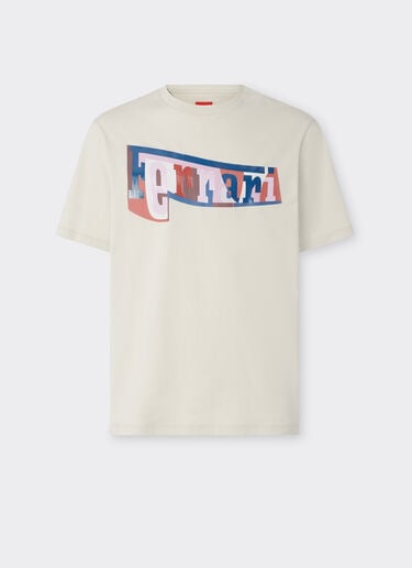 T-shirt avec impression du logo en blocs de couleurs Ferrari T-shirt avec impression du logo en blocs de couleurs Gesso 49277f
