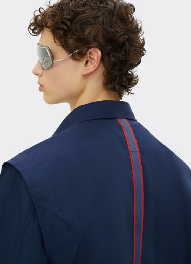 Ferrari Cotton shirt with 3D grosgrain taping Navy 48315f