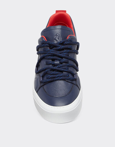 Ferrari Trainers in tumbled leather Navy 22067f