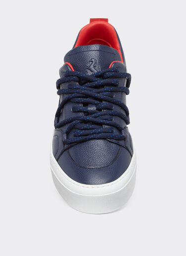 Ferrari Trainers in tumbled leather Navy 22067f