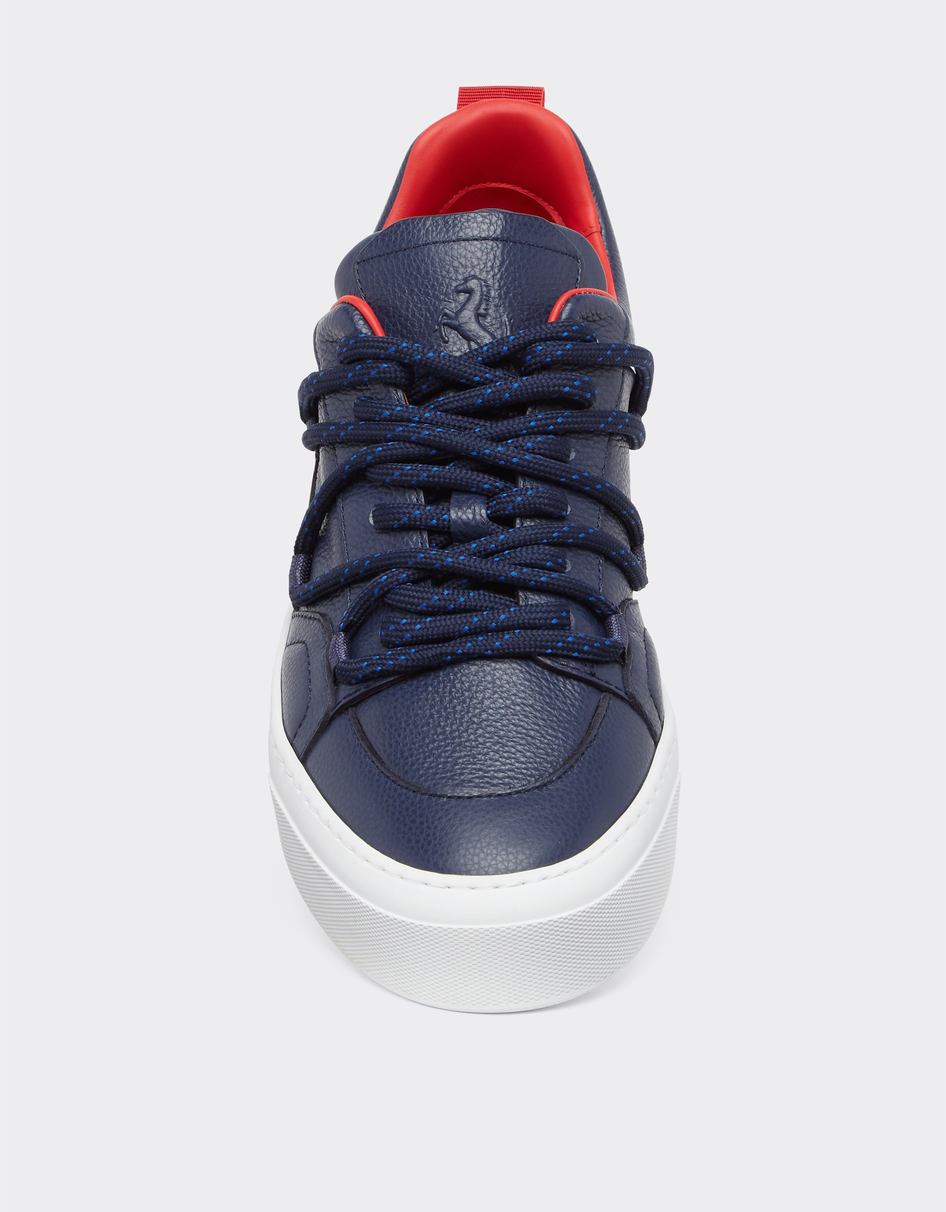 Ferrari Trainers in tumbled leather Navy 22067f