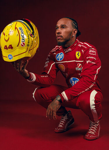 Ferrari Lewis Hamilton Puma racing suit for Scuderia Ferrari Red LA08Nf