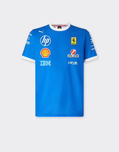 Ferrari Puma for Scuderia Ferrari HP 2025 Monza Limited Edition Replica T-shirt Blu Scozia LA0AEf