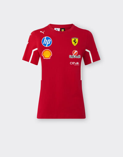 Ferrari Puma for Scuderia Ferrari HP 2025 Team T-shirt Red LA04Jf