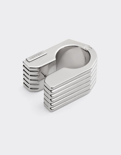 Ferrari Textured metal ring Cromo Lucido 51340f