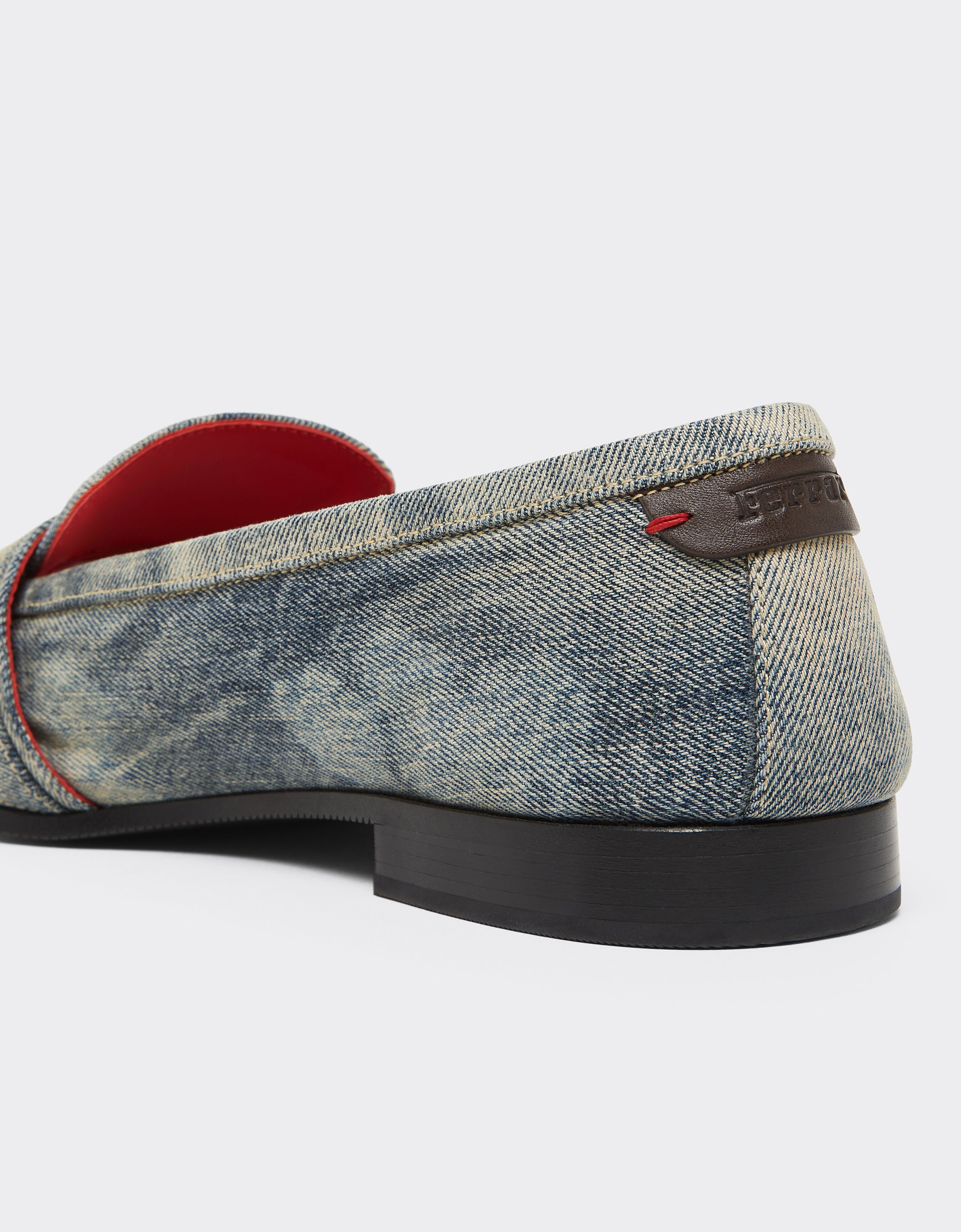 Ferrari Acid-washed denim loafer Blu Denim 51316f