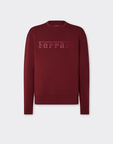 Ferrari Scuba sweatshirt with Ferrari logo Mahogany 20518f