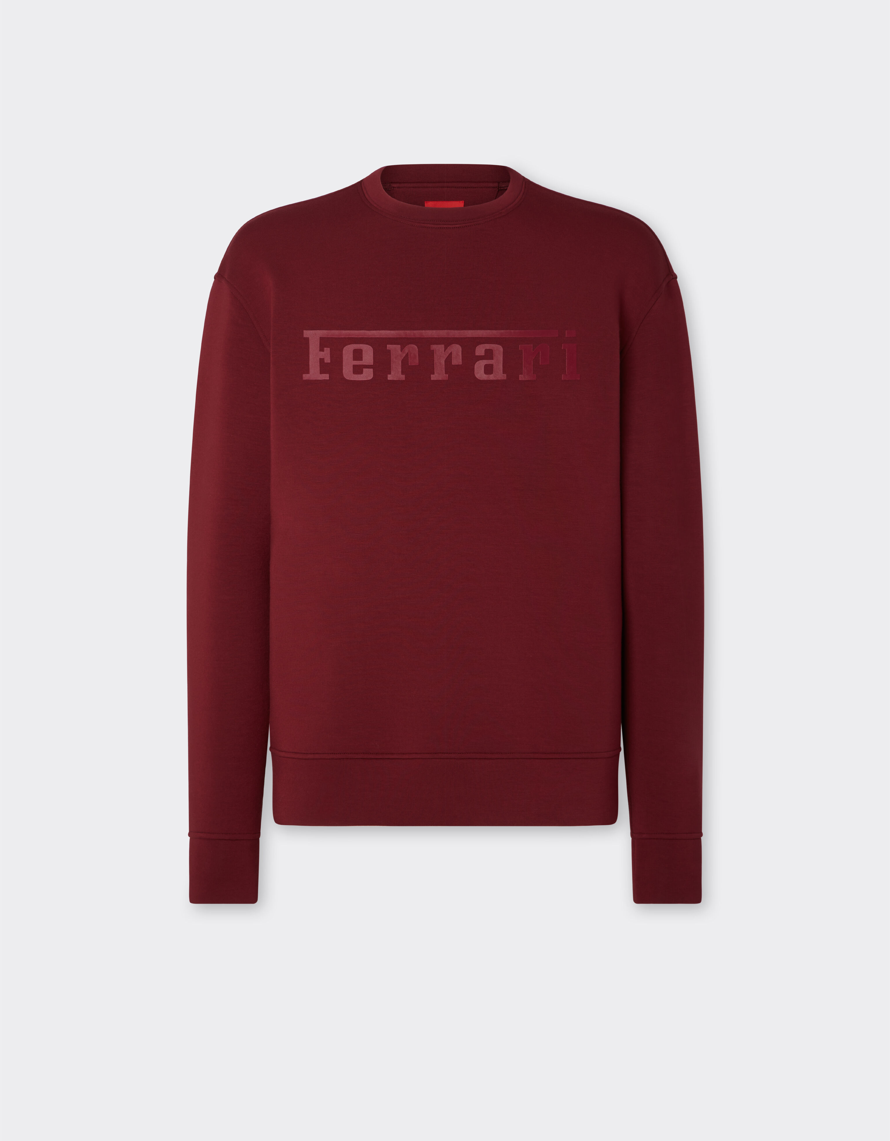 Ferrari Scuba sweatshirt with Ferrari logo Mahogany 20518f