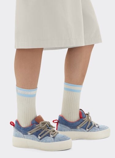 Calcetines con logo Ferrari en contraste Ferrari x Charles Leclerc Ferrari Calcetines con logo Ferrari en contraste Ferrari x Charles Leclerc Ecru 49189f