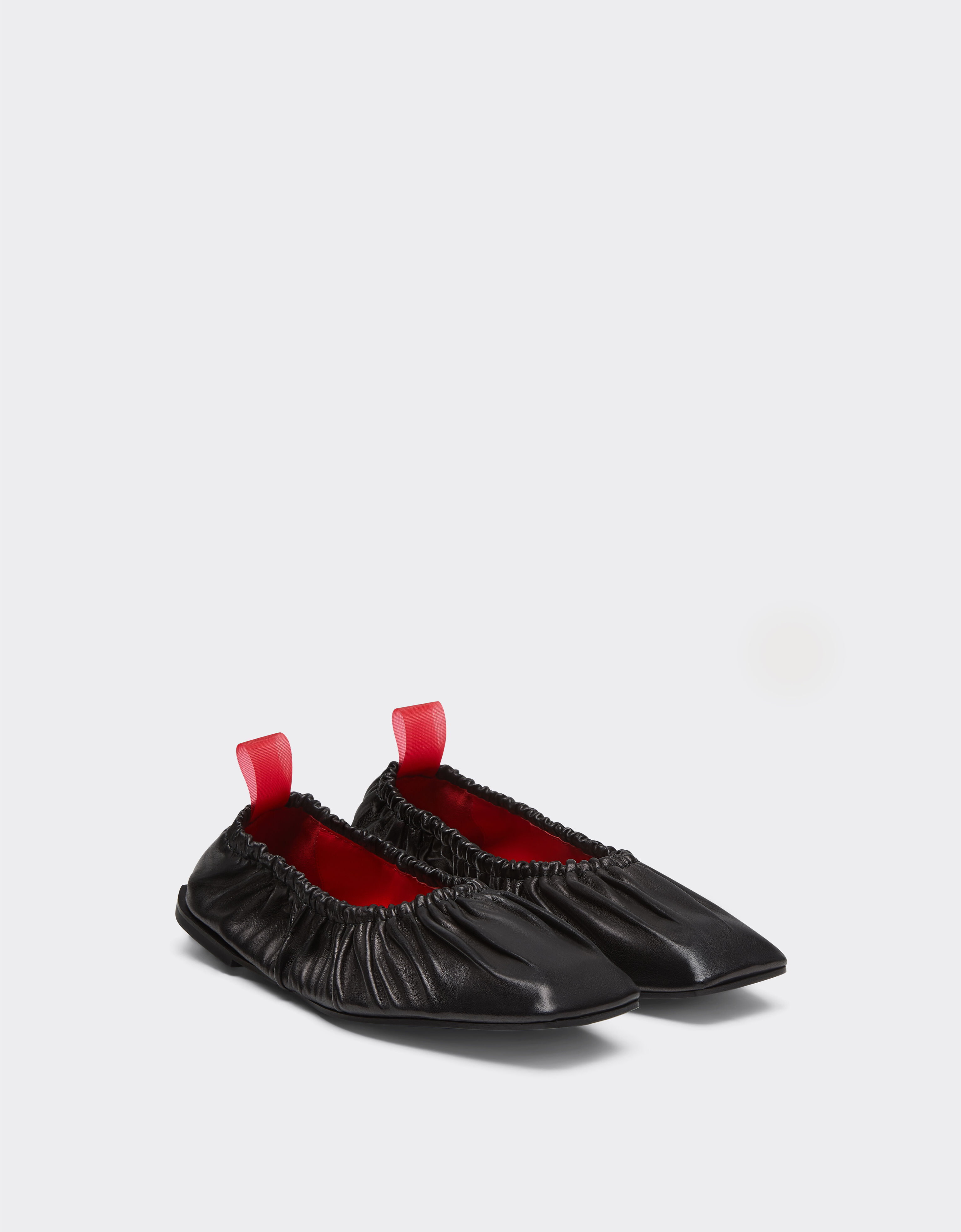 Ferrari Ballerina-Schuh aus Nappaleder Schwarz 21450f