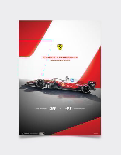 Ferrari Official Ferrari SF-26 2026 Poster Multicolor LE0P1203EXT0001f