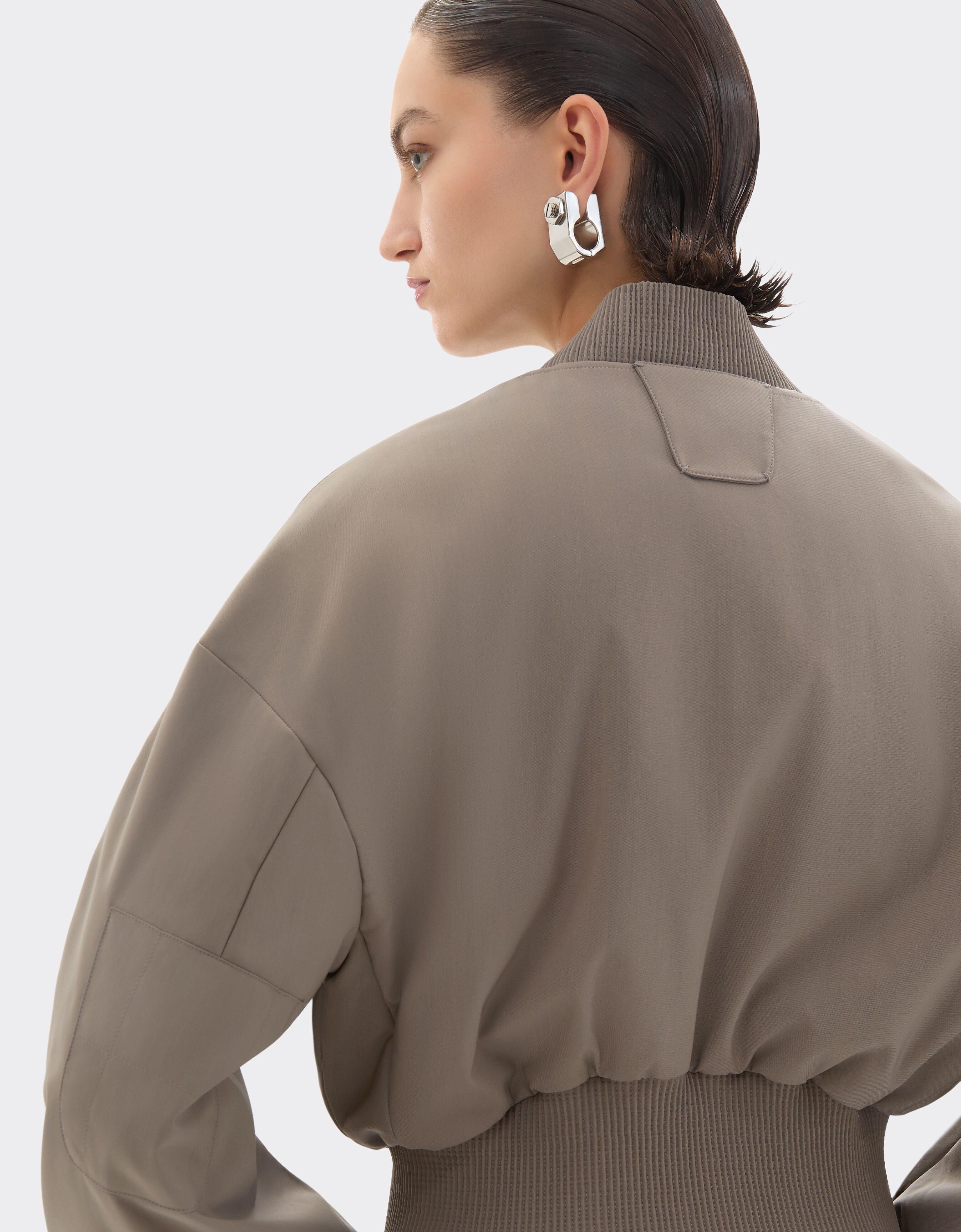 Ferrari Bomber jacket in cool Q-Cycle® wool Clay 50039f