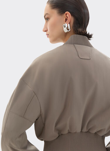 Ferrari Bomber jacket in cool Q-Cycle® wool Clay 50039f