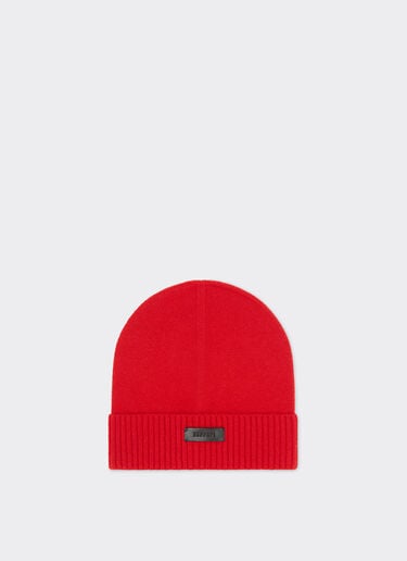 Wool and cashmere beanie Ferrari Wool and cashmere beanie Rosso Dino 21733f
