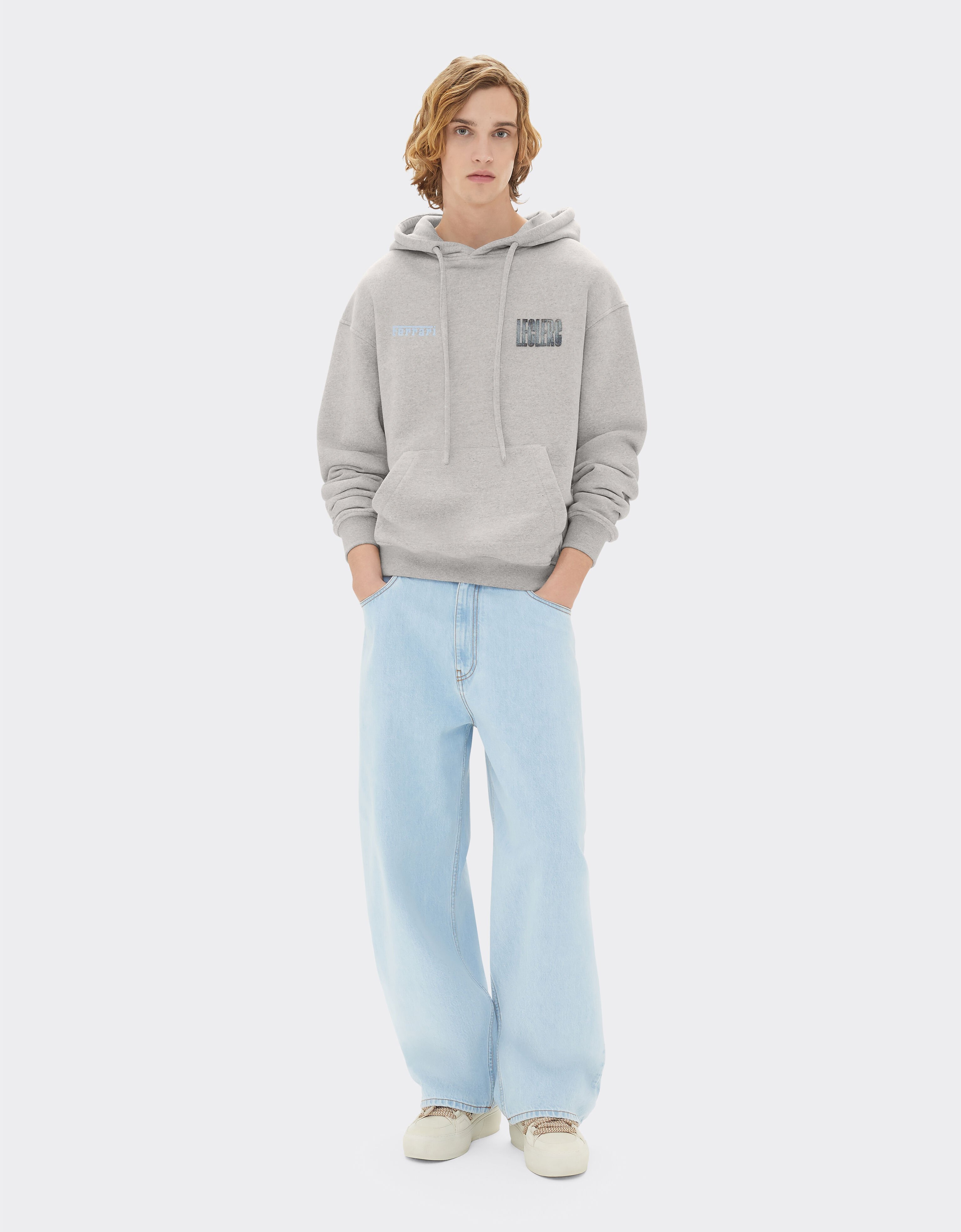 Ferrari Sweat à capuche Ferrari x Charles Leclerc Gris chiné 22767f