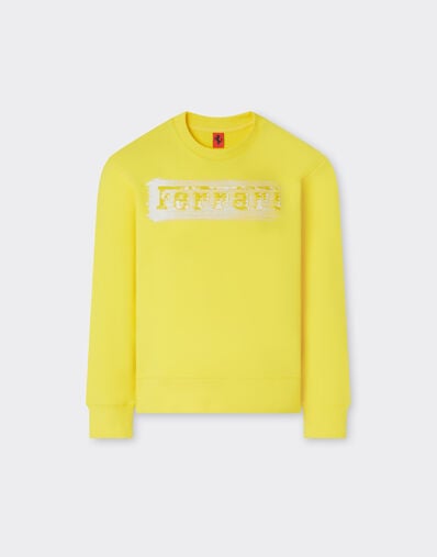 Ferrari Sudadera ligera con logotipo Ferrari Giallo Modena 22462fK