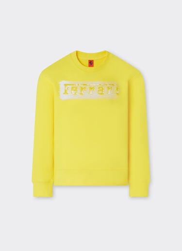 Sudadera ligera con logotipo Ferrari Ferrari Sudadera ligera con logotipo Ferrari Giallo Modena 22462fK