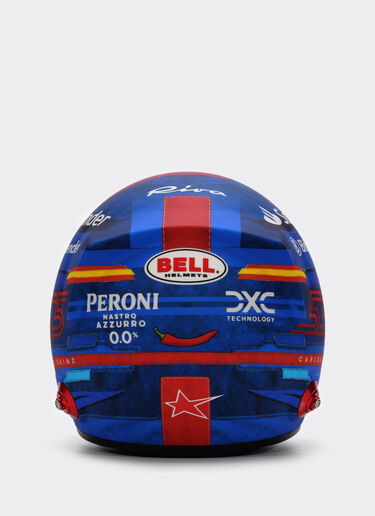 Ferrari Helm Carlos Sainz Miami Special Edition 2024 im Maßstab 1:1 Blau F1347f