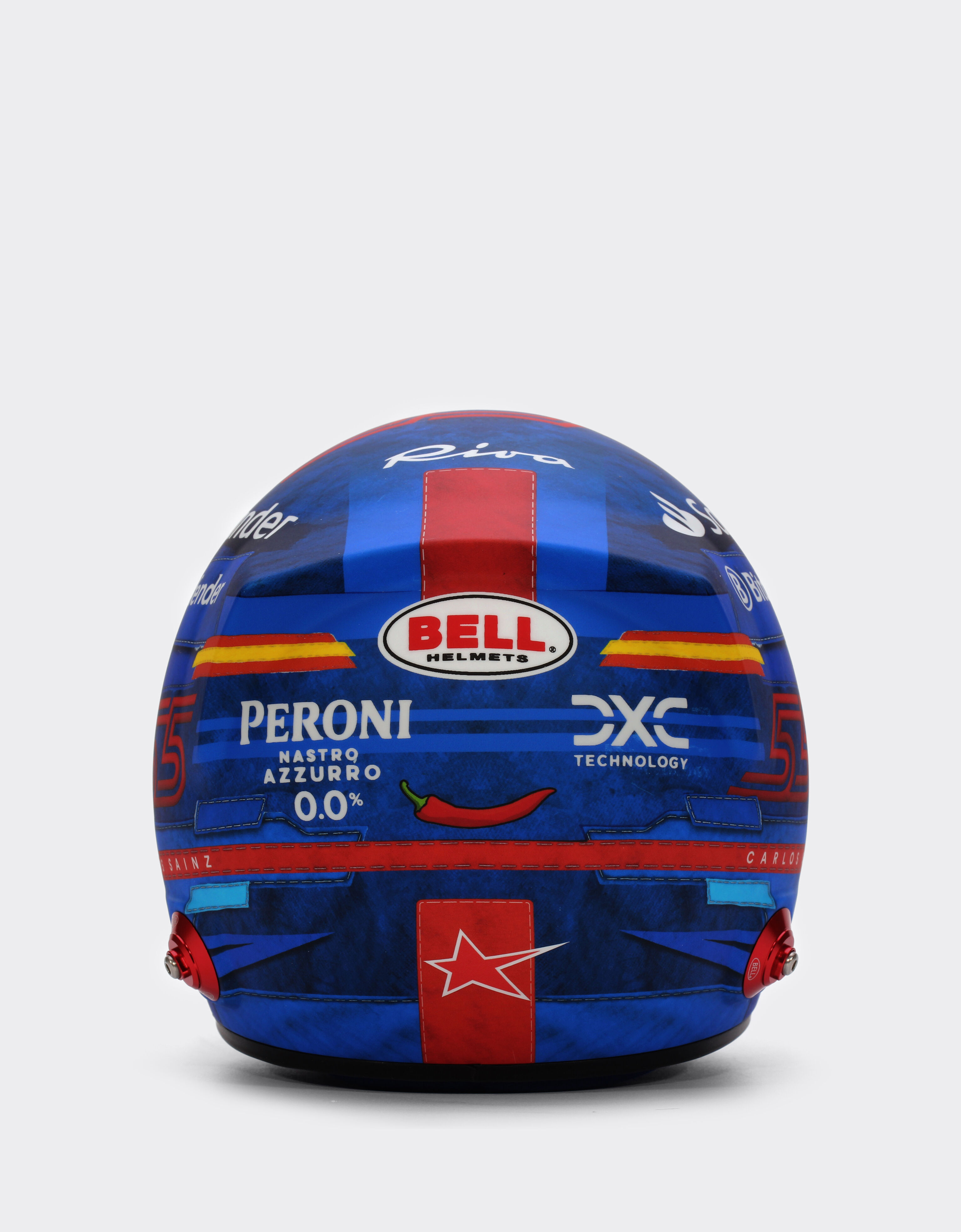 Ferrari Carlos Sainz Miami 2024 Special Edition helmet in 1:1 scale Red F1347f