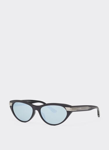 Ferrari sunglasses in shiny blackacetate with gray mirrored lenses Ferrari Ferrari sunglasses in shiny blackacetate with gray mirrored lenses Black LA0EXf