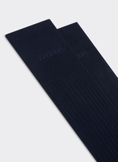 Ferrari Calcetines altos de hilo de Escocia con logotipo Ferrari Navy 22314f