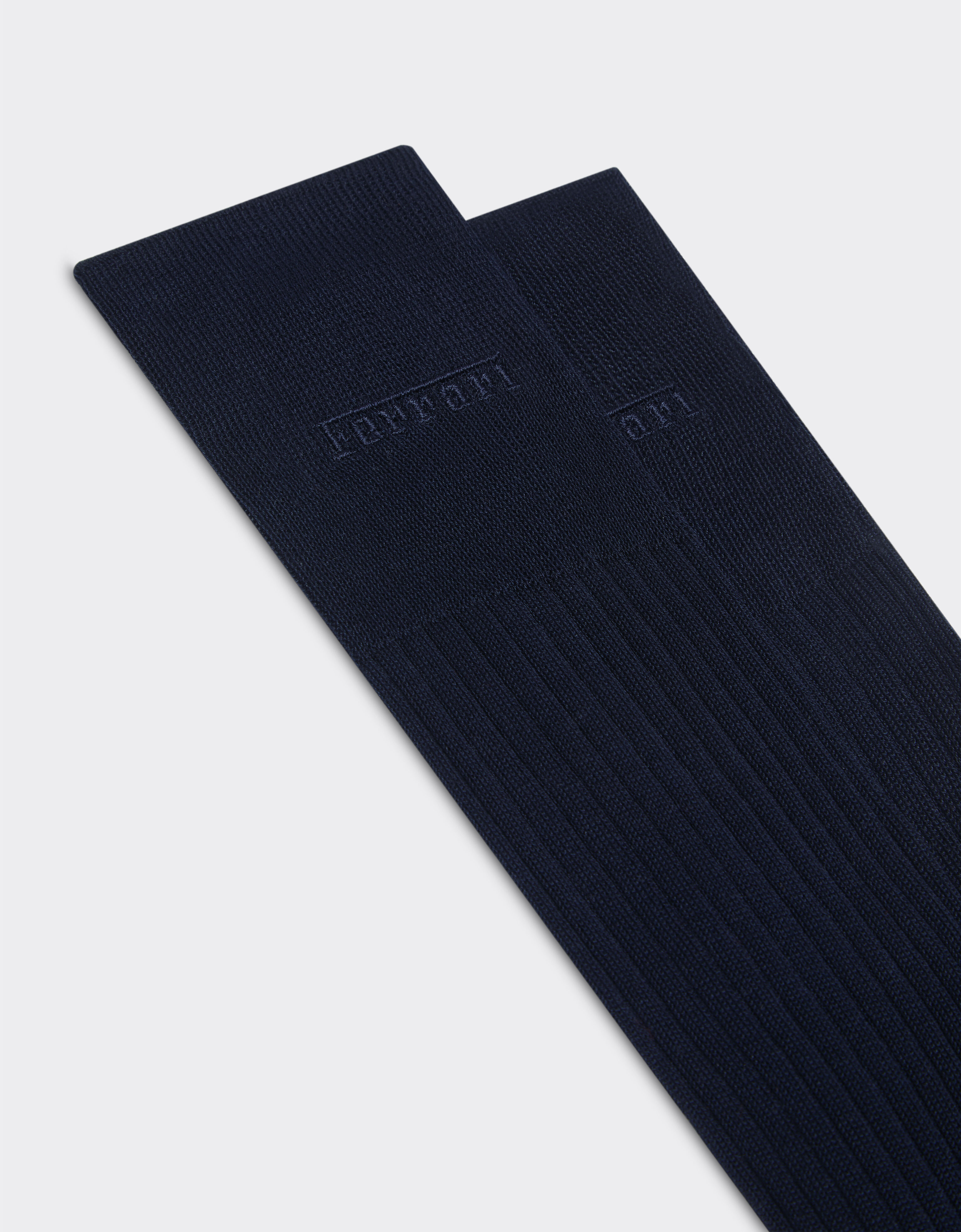 Ferrari Calcetines altos de hilo de Escocia con logotipo Ferrari Navy 22314f