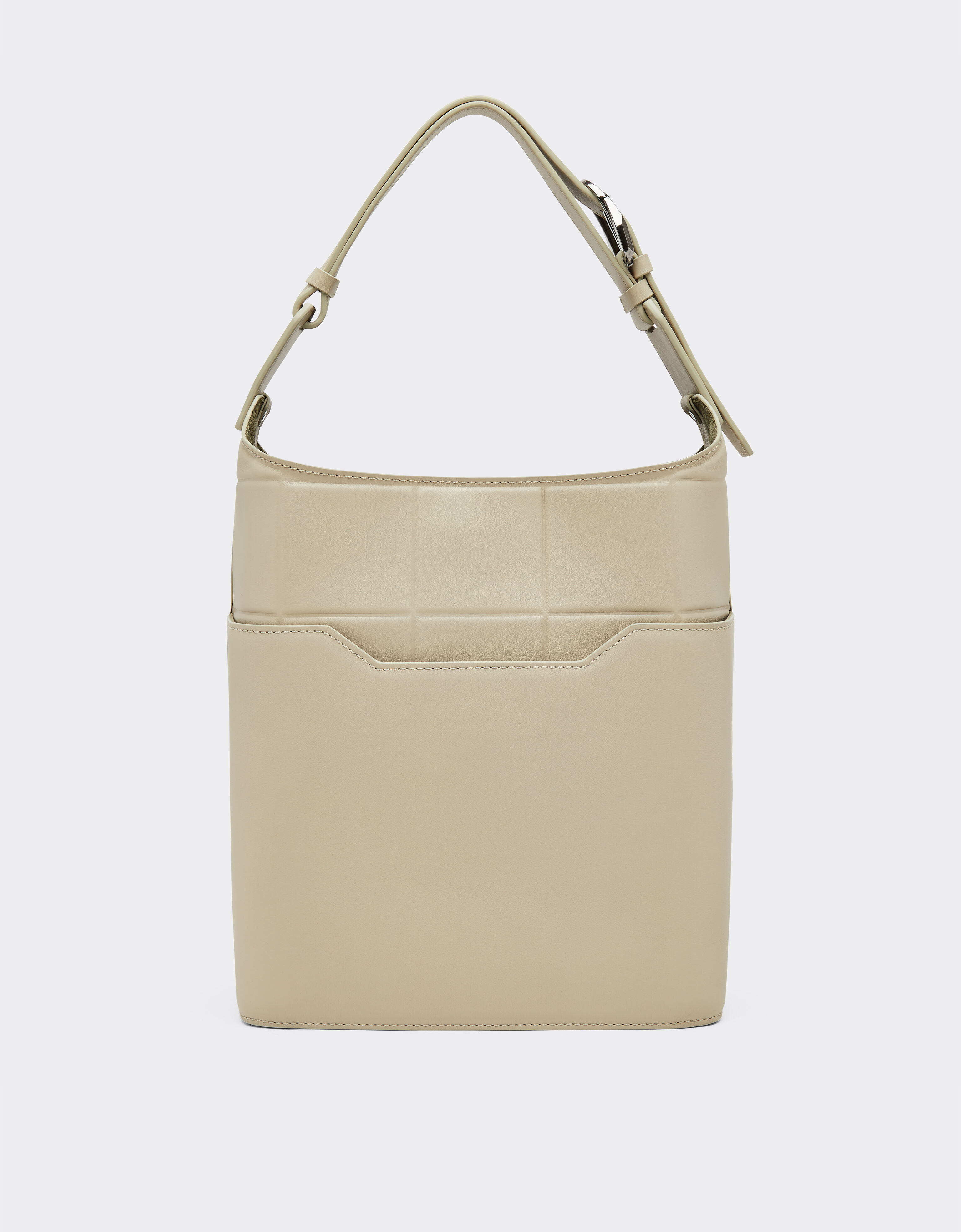 Ferrari Leather bucket bag Chalk 49145f