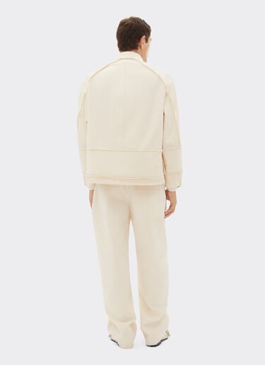 Ferrari Veste en coton malfilè Avorio 50955f