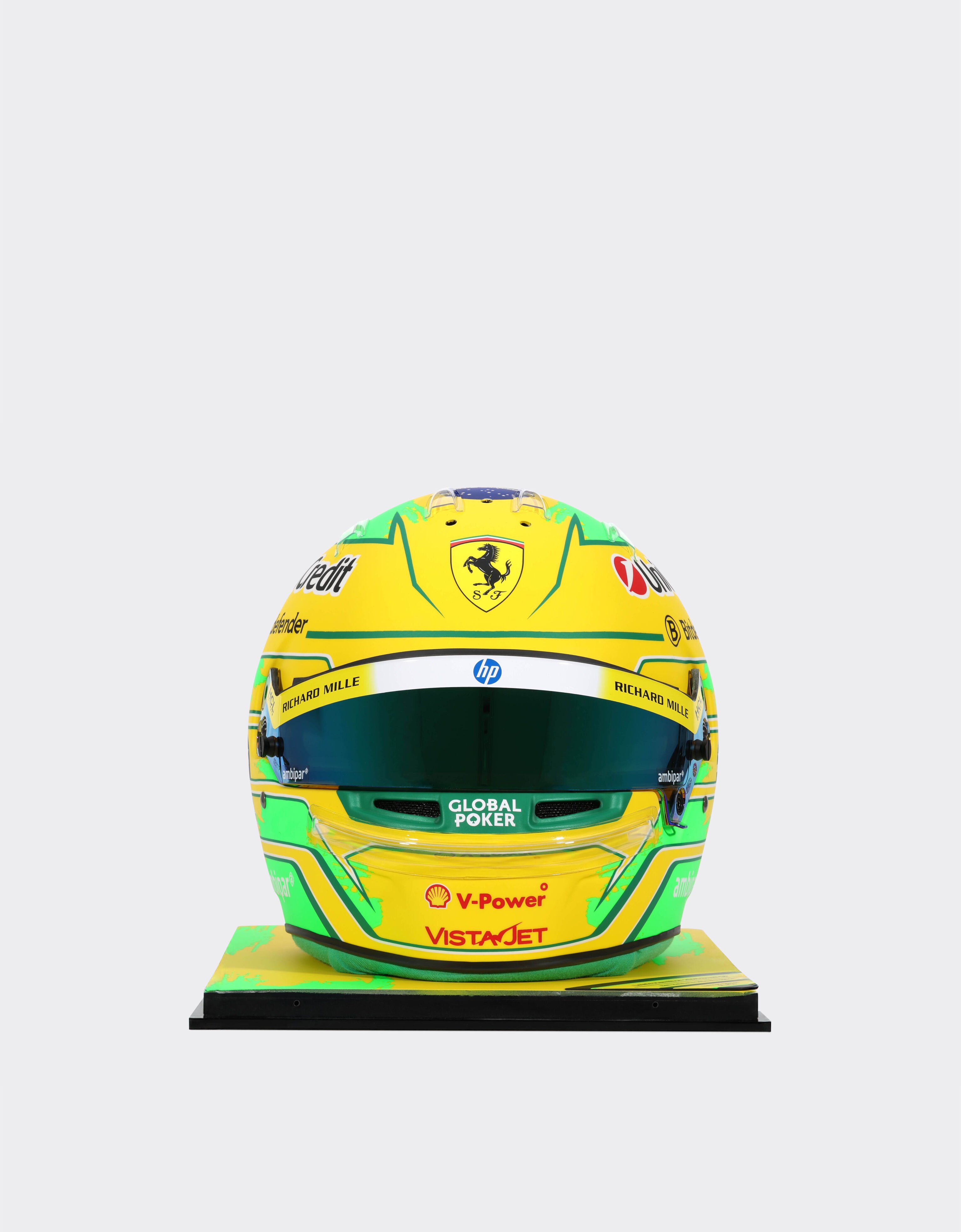 Ferrari Hamilton Brazil helmet in 1:1 scale - 2025 Special Edition MULTICOLORE LA07Gf