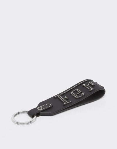 Ferrari Second Life keyring in leather Black 22189f