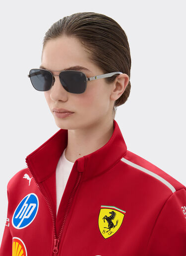 Ray-Ban for Scuderia Ferrari RB8336M in gunmetal grey metal and light carbon fibre with dark grey lenses Ferrari Ray-Ban for Scuderia Ferrari RB8336M in gunmetal grey metal and light carbon fibre with dark grey lenses Ingrid LA02Cf