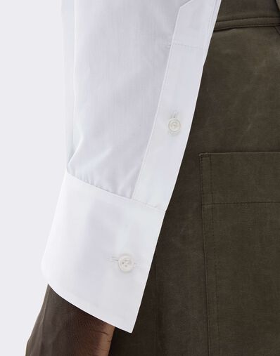 Ferrari Camisa de popelín de algodón con bordado Bianco CWMSH0021WCO0035f