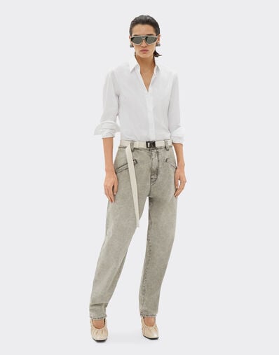 Ferrari Striped poplin shirt Optical White 21009f