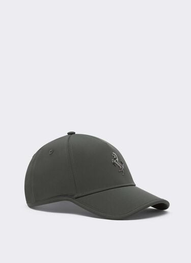 Gorra de béisbol con el Cavallino Rampante de metal Ferrari Gorra de béisbol con el Cavallino Rampante de metal Grigio Titano CANCP0006WPL0003f