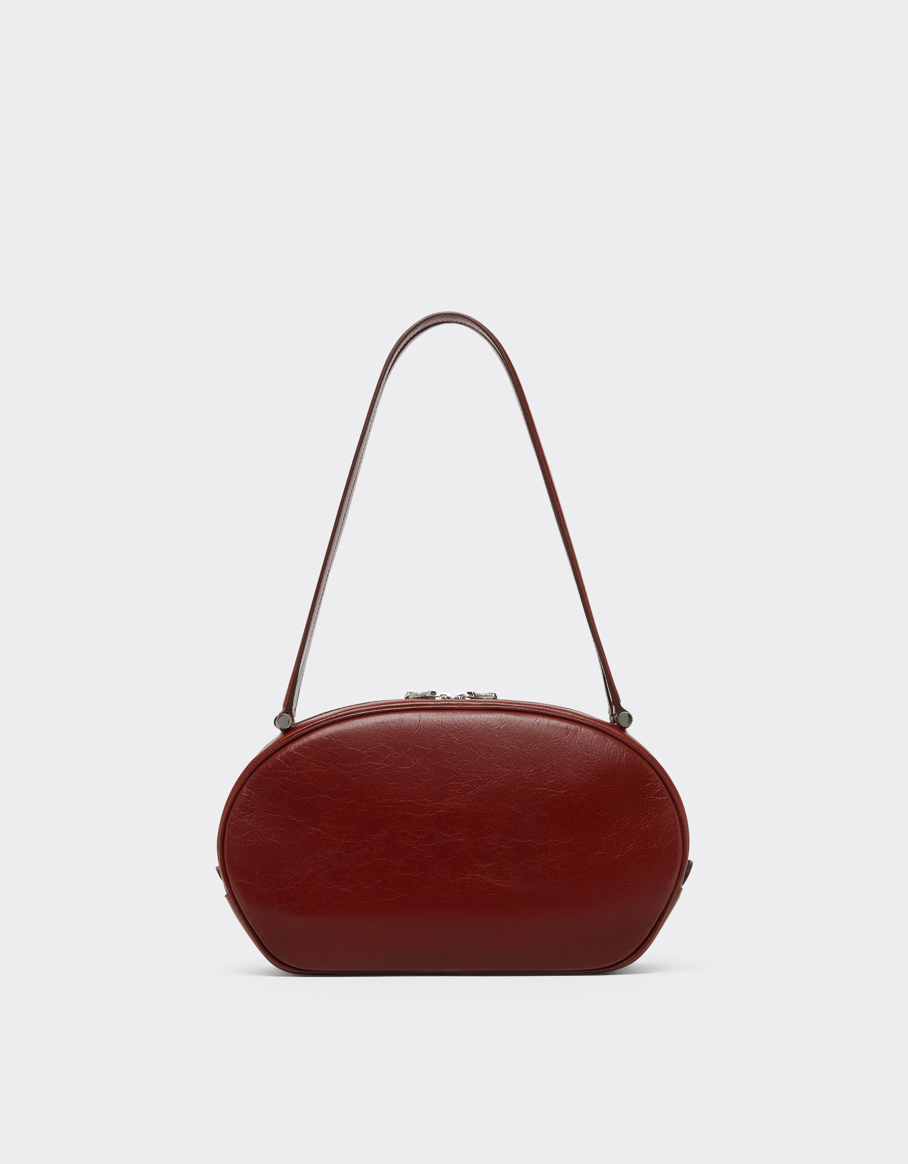 Ferrari The Ferrari Dino Tote Soft in shiny leather Fired Brick 51325f